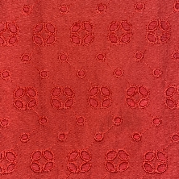 J. CREW Orange Eyelet Strapless Dress - Picture 5 of 12